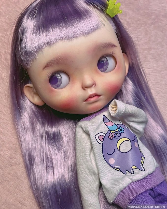 Лаванда 💜🤍💜 — Куклы Blythe (Блайз) ООАК: кастом (фото 2)