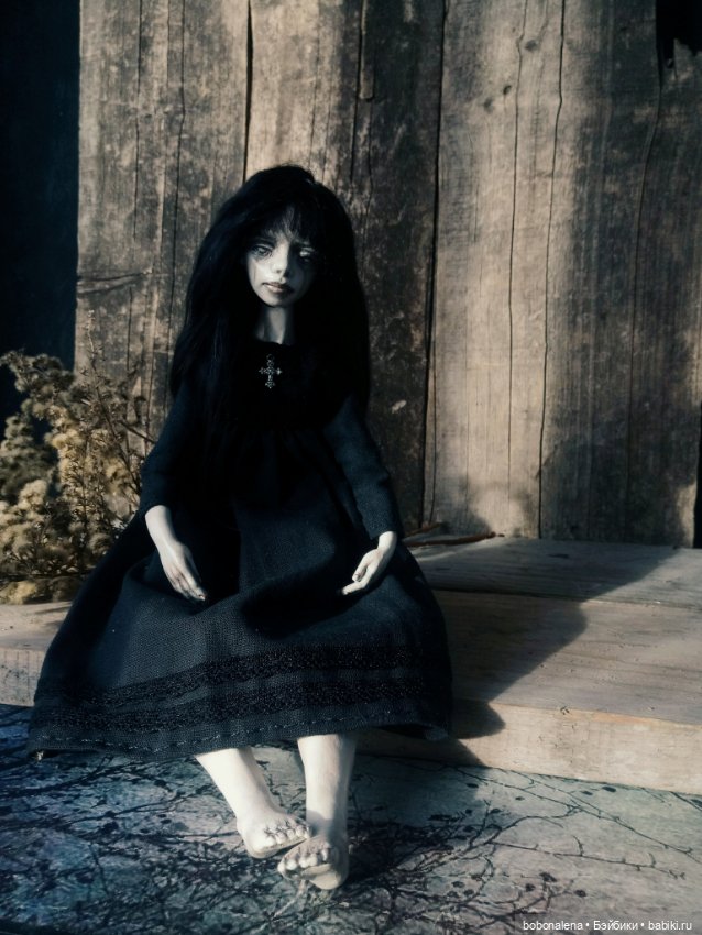 Призрак Эванджелин — Авторские шарнирные куклы своими руками: лепка (фото 8)