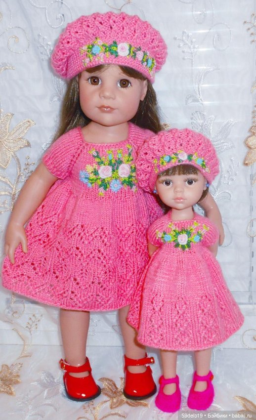 В розовом цвете — Одежда и обувь для кукол своими руками: фото