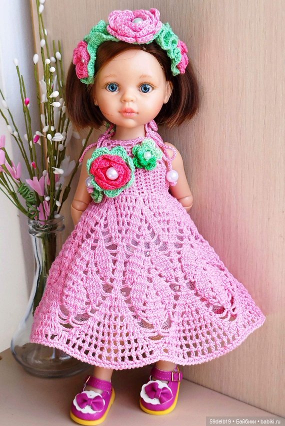 В розовом цвете — Одежда и обувь для кукол своими руками: фото (фото 9)