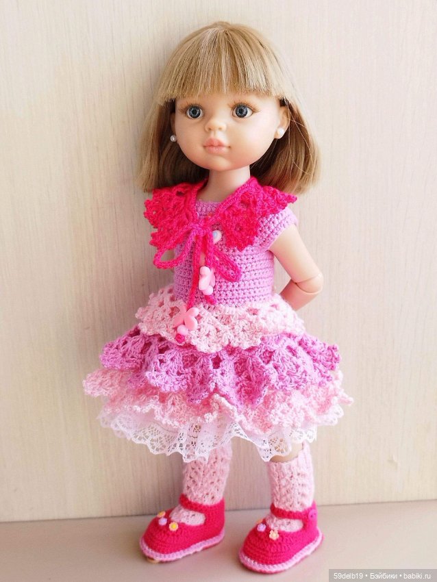 В розовом цвете — Одежда и обувь для кукол своими руками: фото