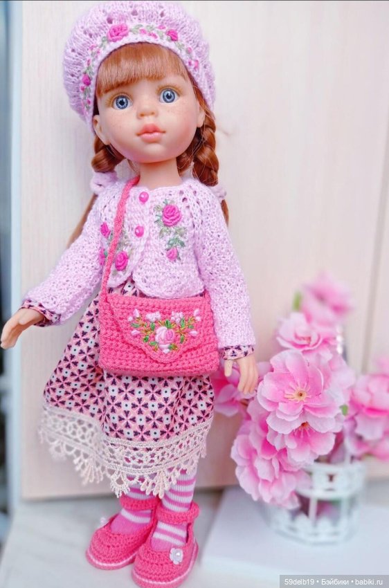 В розовом цвете — Одежда и обувь для кукол своими руками: фото