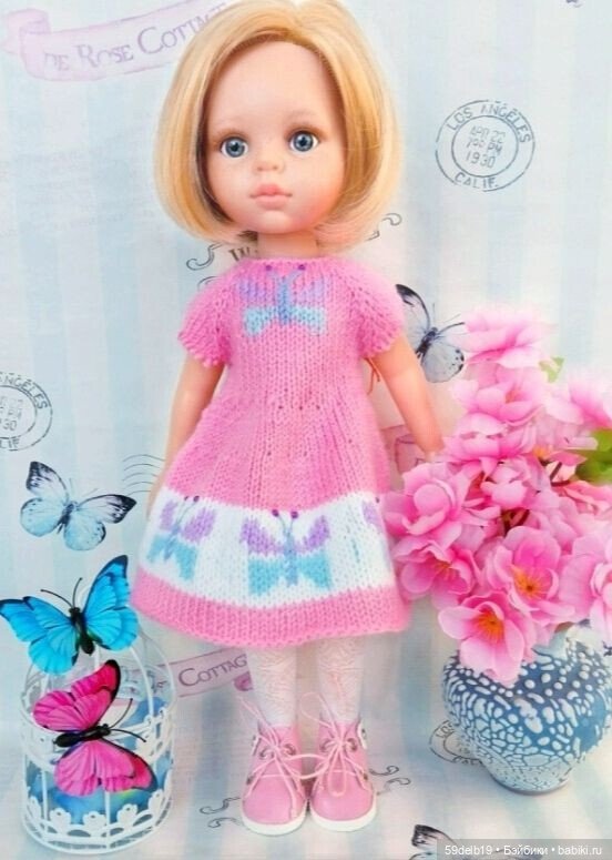 В розовом цвете — Одежда и обувь для кукол своими руками: фото