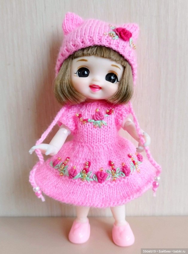 В розовом цвете — Одежда и обувь для кукол своими руками: фото