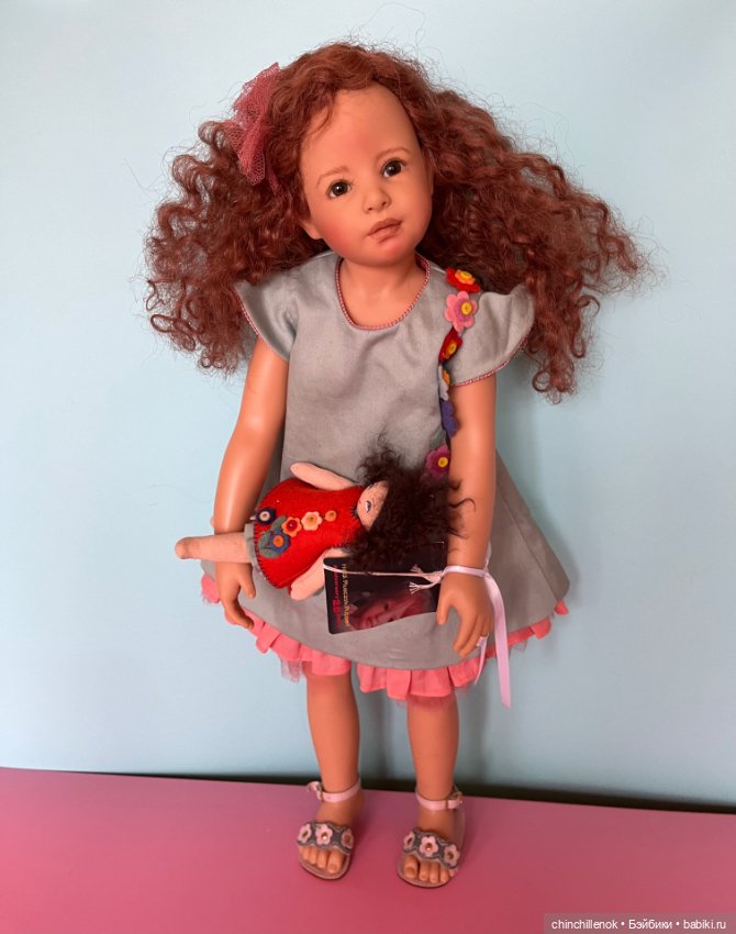 Кучеряшка-мечта София и другие плюшки 55см от Heidi Plusczok (фото 5)