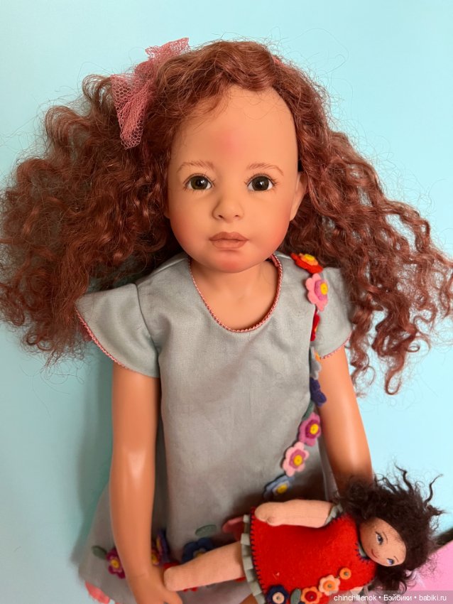 Кучеряшка-мечта София и другие плюшки 55см от Heidi Plusczok (фото 3)