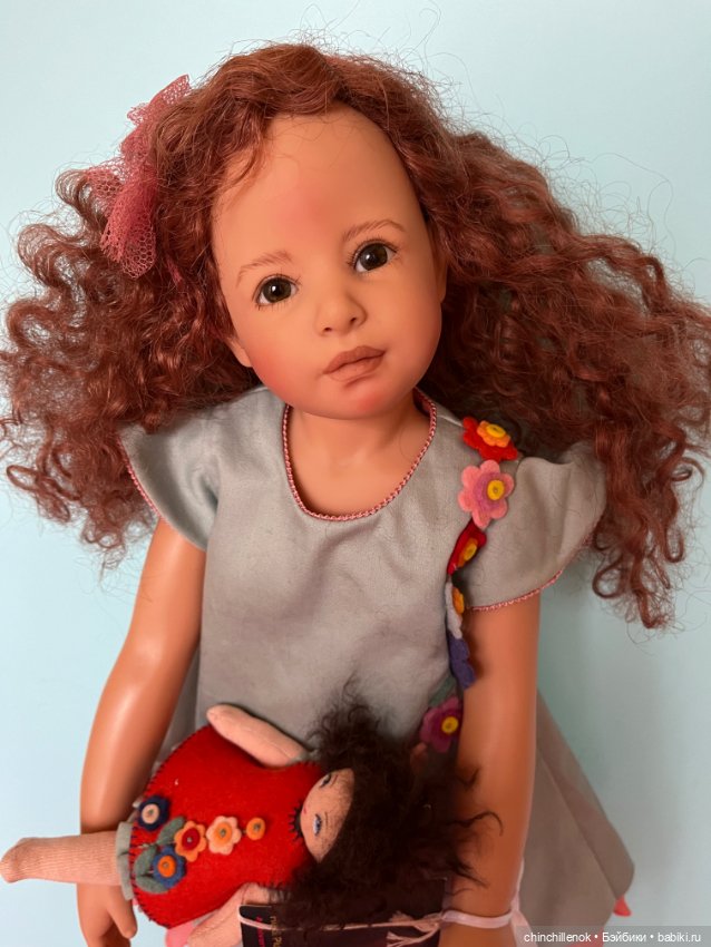 Кучеряшка-мечта София и другие плюшки 55см от Heidi Plusczok (фото 4)