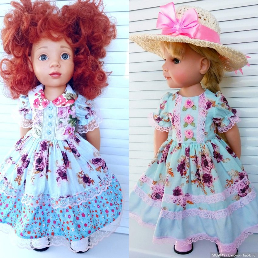 Куколки в голубом — Одежда и обувь для кукол своими руками: фото