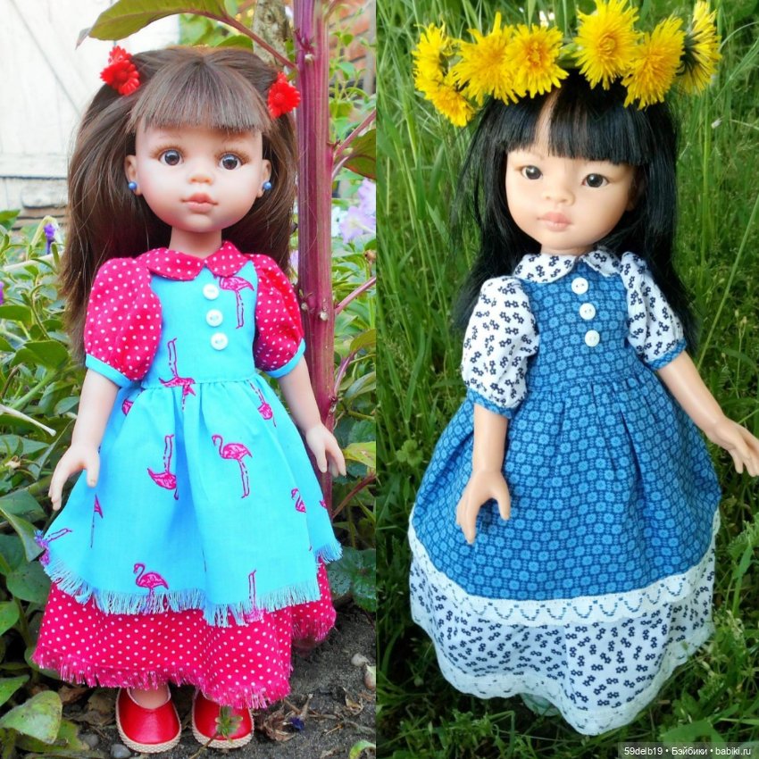 Куколки в голубом — Одежда и обувь для кукол своими руками: фото