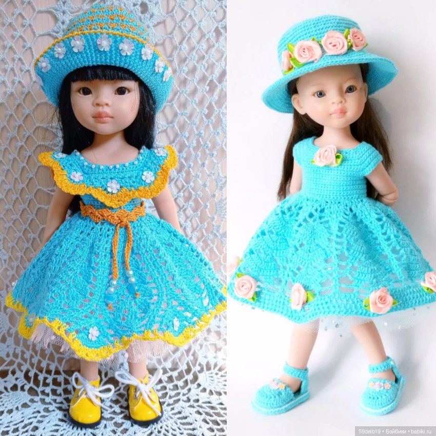 Куколки в голубом — Одежда и обувь для кукол своими руками: фото