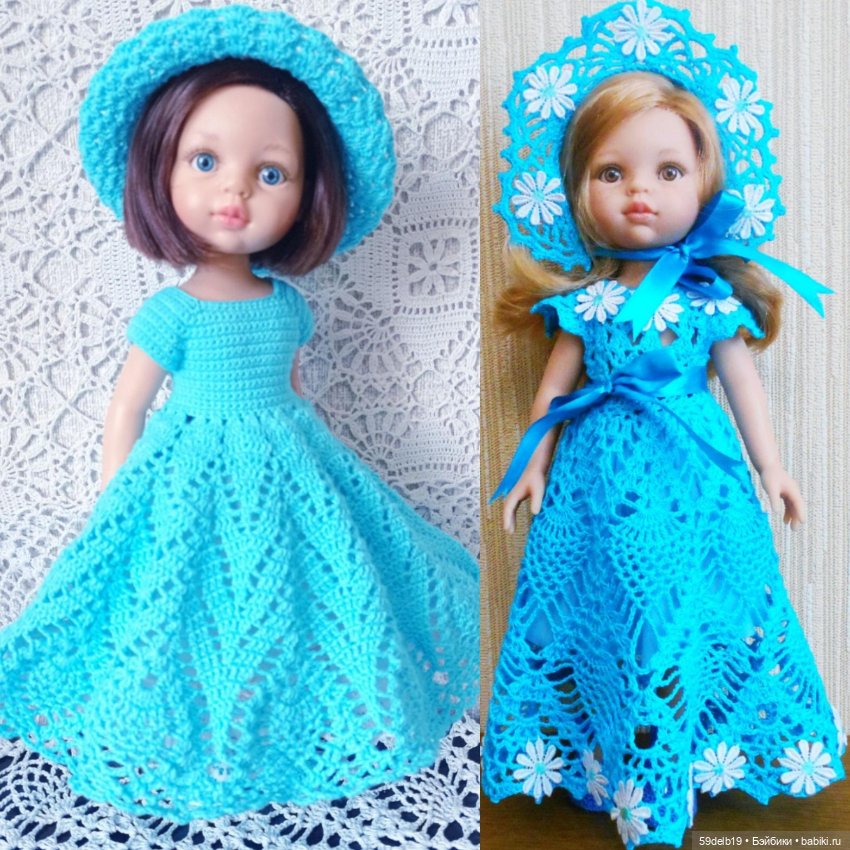 Куколки в голубом — Одежда и обувь для кукол своими руками: фото