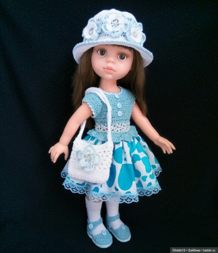 Куколки в голубом — Одежда и обувь для кукол своими руками: фото