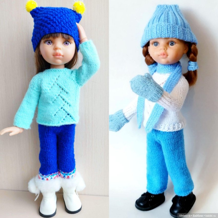 Куколки в голубом — Одежда и обувь для кукол своими руками: фото (фото 7)