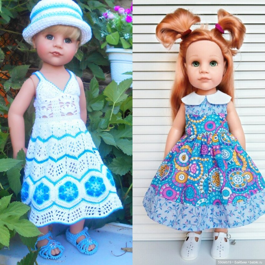 Куколки в голубом — Одежда и обувь для кукол своими руками: фото