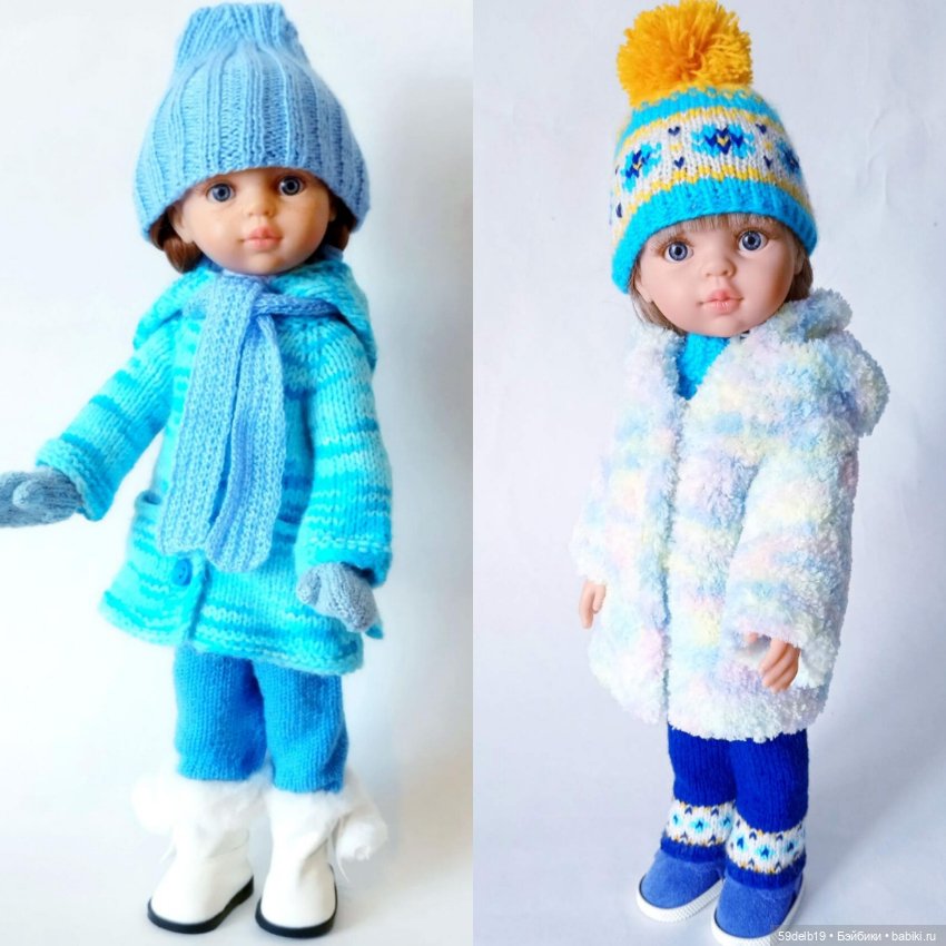 Куколки в голубом — Одежда и обувь для кукол своими руками: фото
