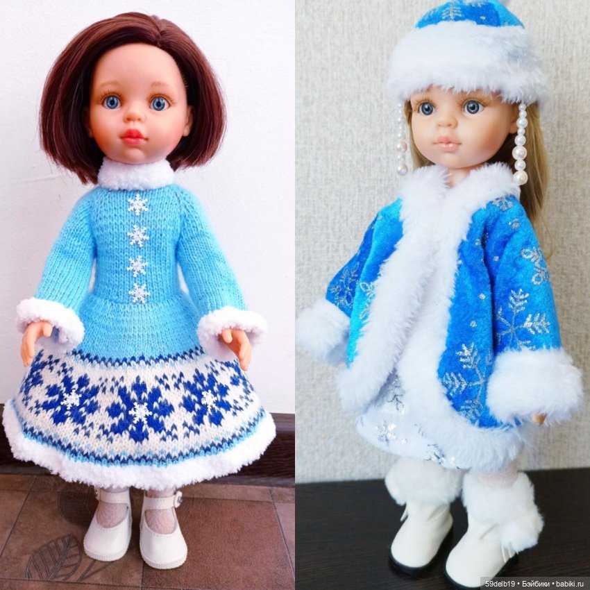 Куколки в голубом — Одежда и обувь для кукол своими руками: фото
