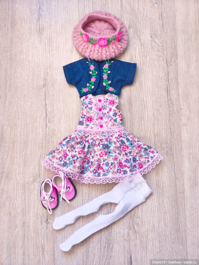 Новое платье, болеро и берет с вышивкой для паолочки (фото 4)