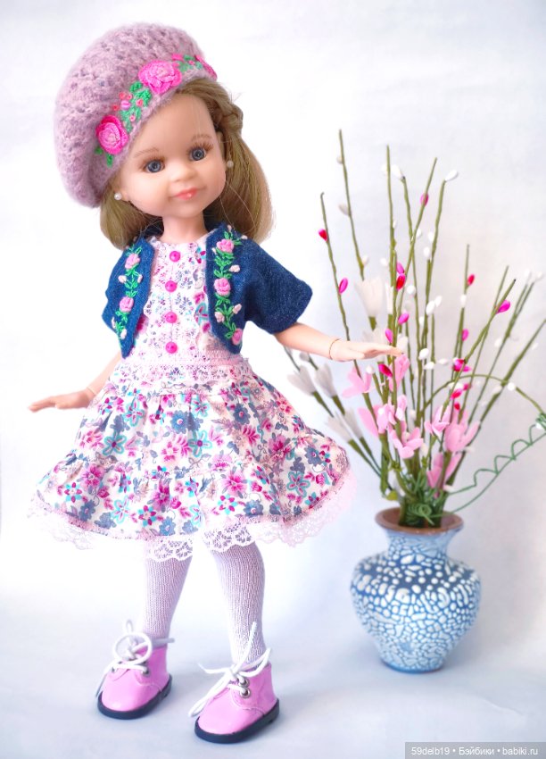 Новое платье, болеро и берет с вышивкой для паолочки