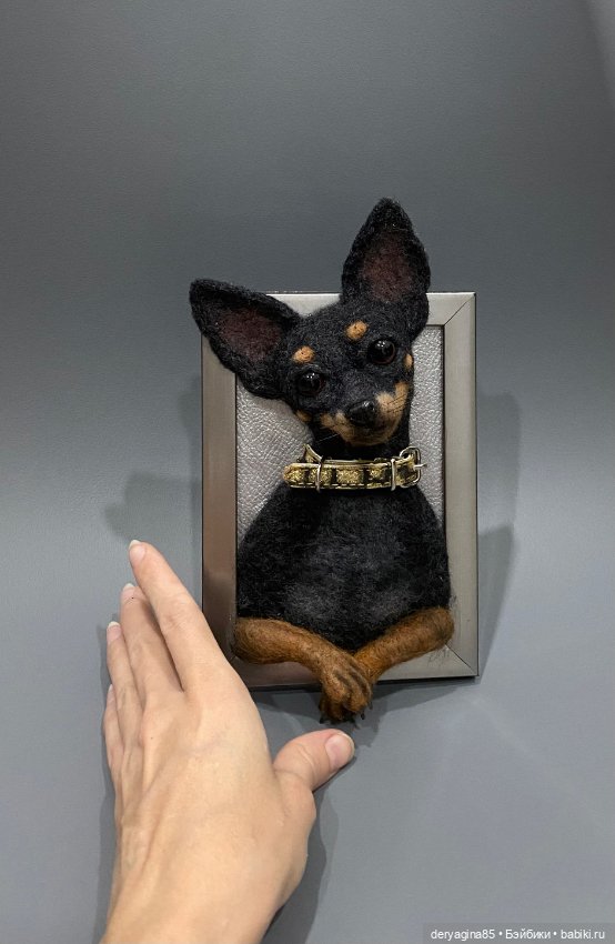 Портрет тойчика — Валяные игрушки из шерсти: сухое валяние (фото 6)