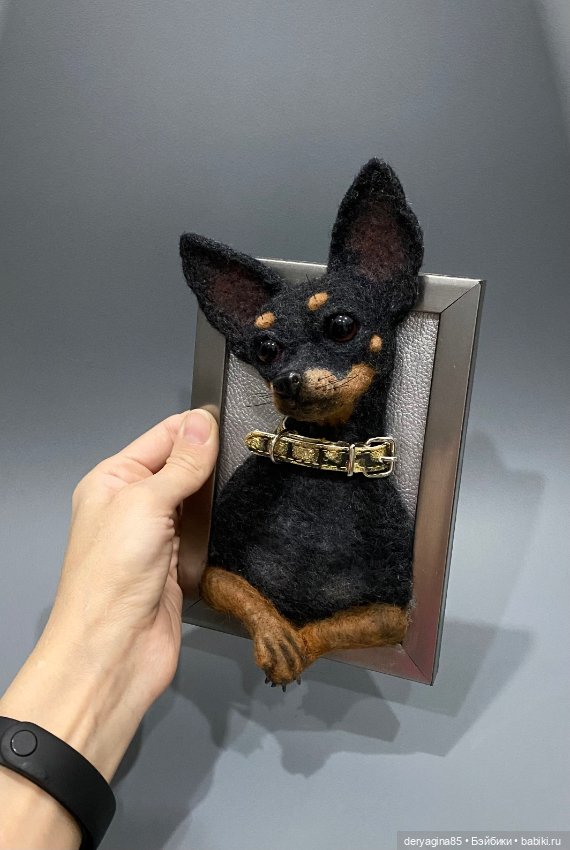 Портрет тойчика — Валяные игрушки из шерсти: сухое валяние (фото 5)