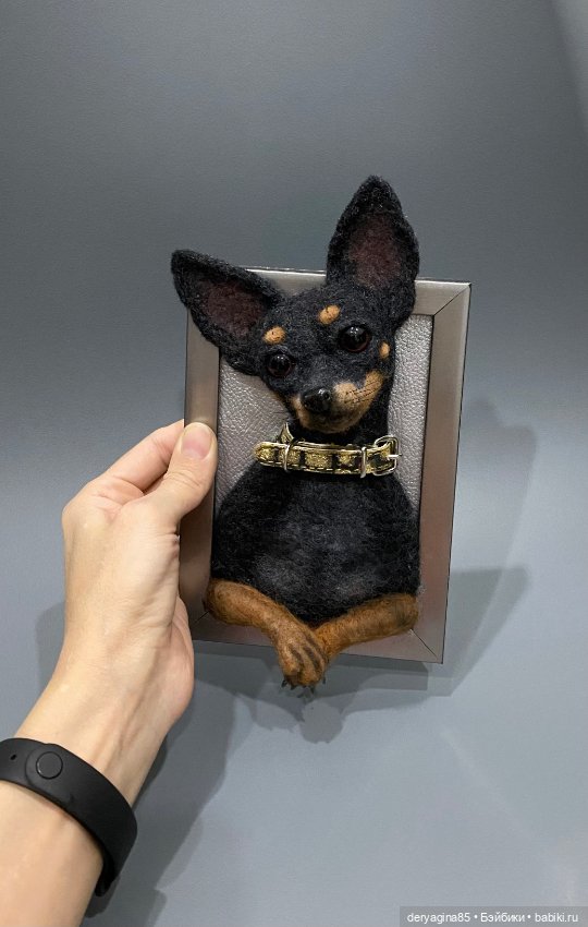 Портрет тойчика — Валяные игрушки из шерсти: сухое валяние (фото 3)