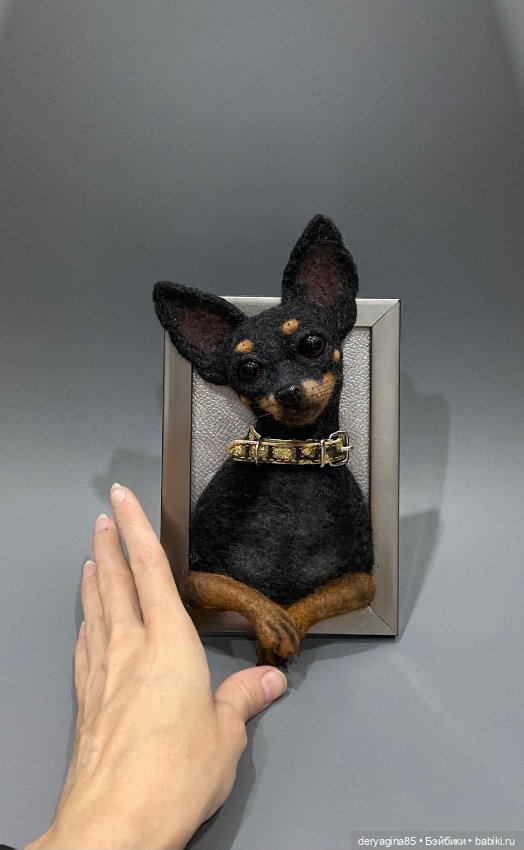 Портрет тойчика — Валяные игрушки из шерсти: сухое валяние (фото 8)