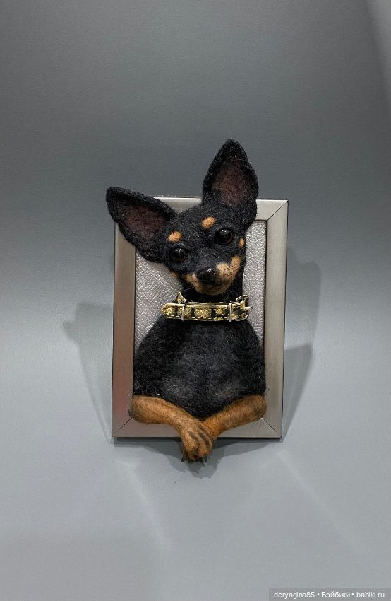 Портрет тойчика — Валяные игрушки из шерсти: сухое валяние (фото 10)