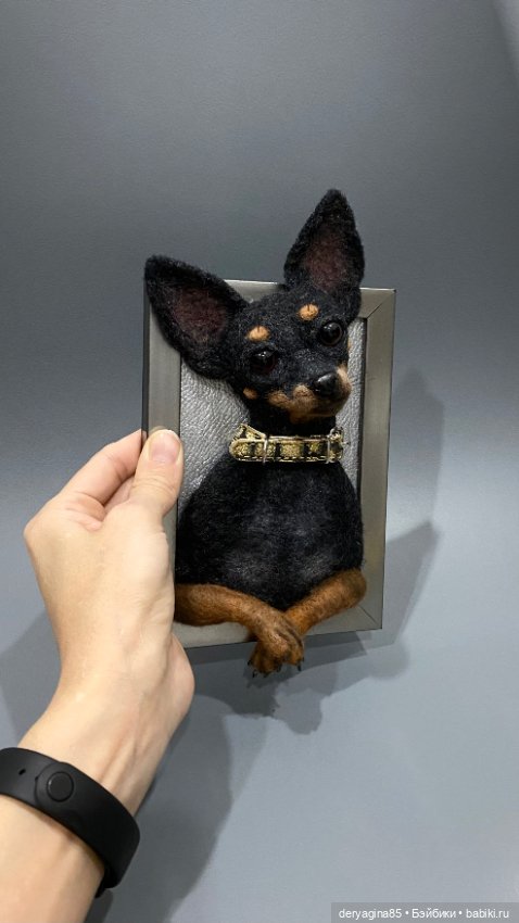 Портрет тойчика — Валяные игрушки из шерсти: сухое валяние (фото 4)