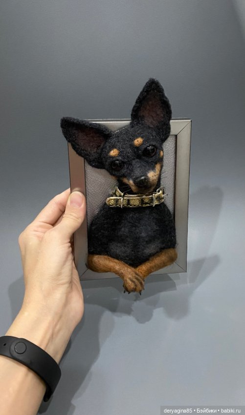 Портрет тойчика — Валяные игрушки из шерсти: сухое валяние