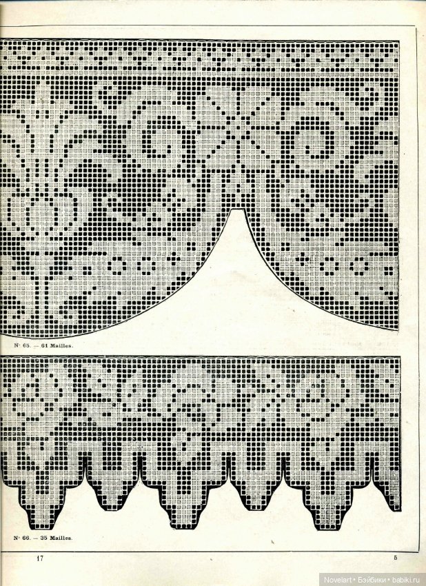 Старинная филейная вышивка. Схемы