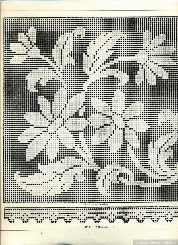 Старинная филейная вышивка. Схемы (фото 4)