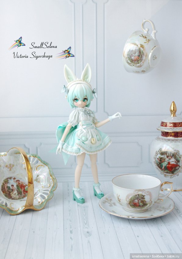 Мятный зеленый молочный чай