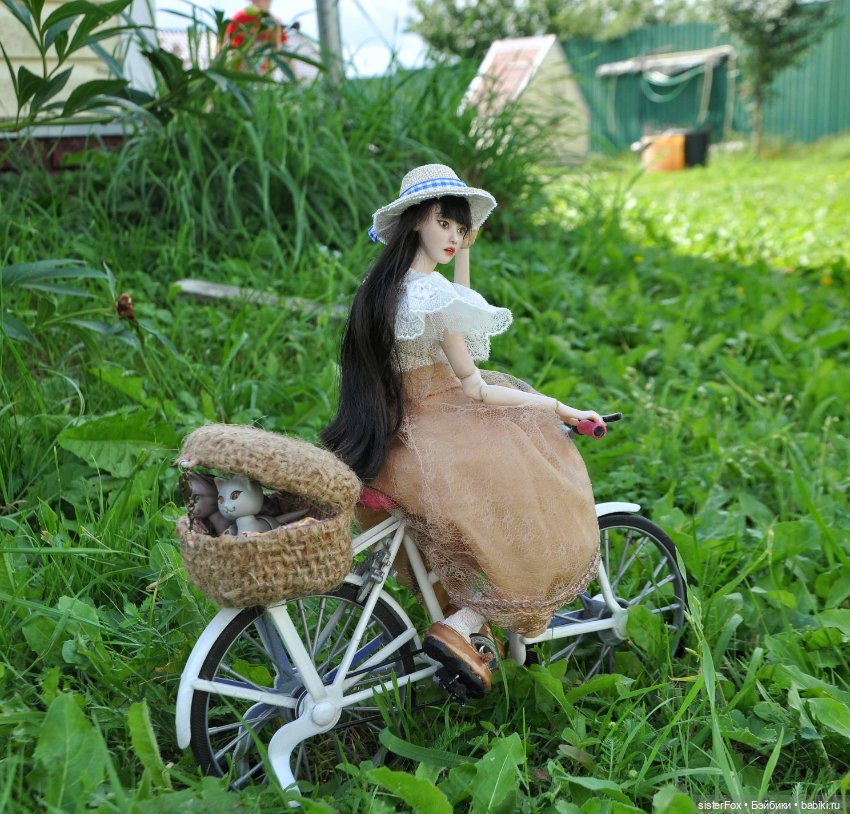 Велосипед — Авторские фарфоровые куклы (OOAK): ручная работа (фото 3)