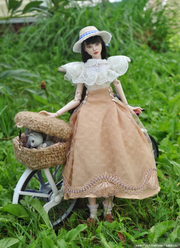 Велосипед — Авторские фарфоровые куклы (OOAK): ручная работа (фото 4)