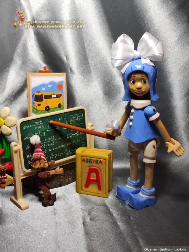 Мальвина💙 — Авторские игрушки из дерева: резьба (фото 7)