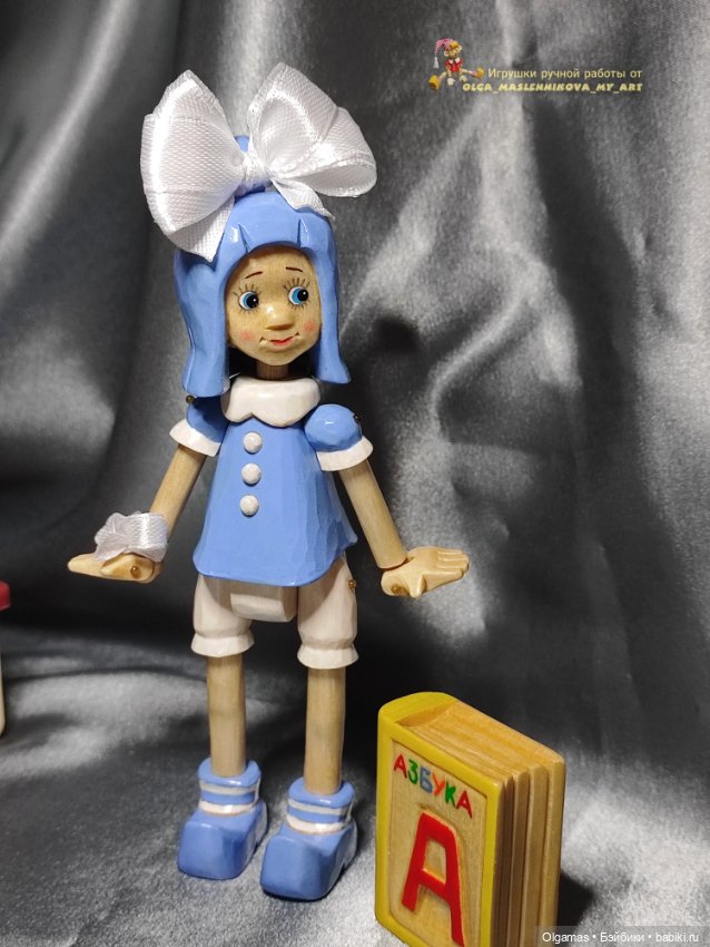 Мальвина💙 — Авторские игрушки из дерева: резьба (фото 10)