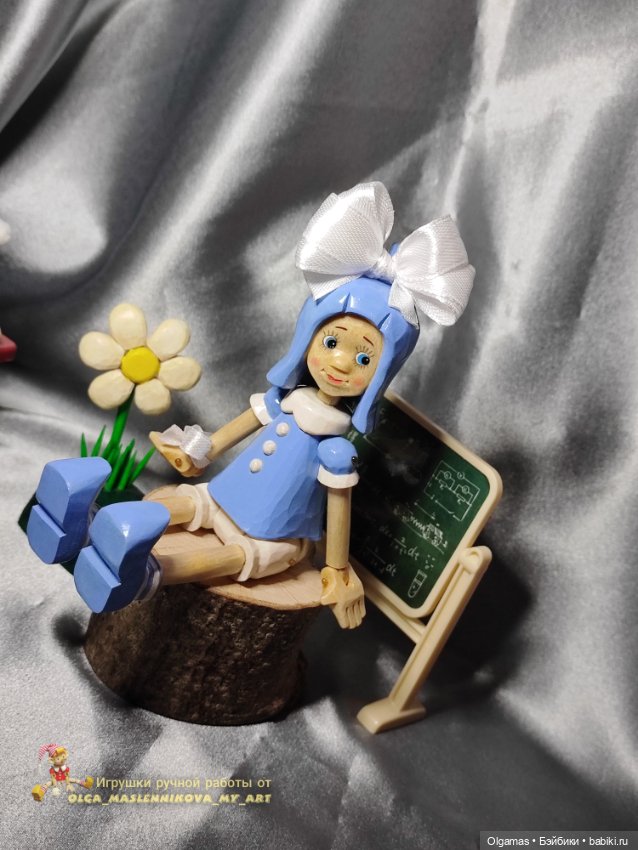 Мальвина💙 — Авторские игрушки из дерева: резьба