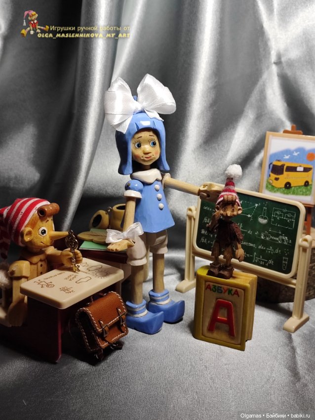 Мальвина💙 — Авторские игрушки из дерева: резьба