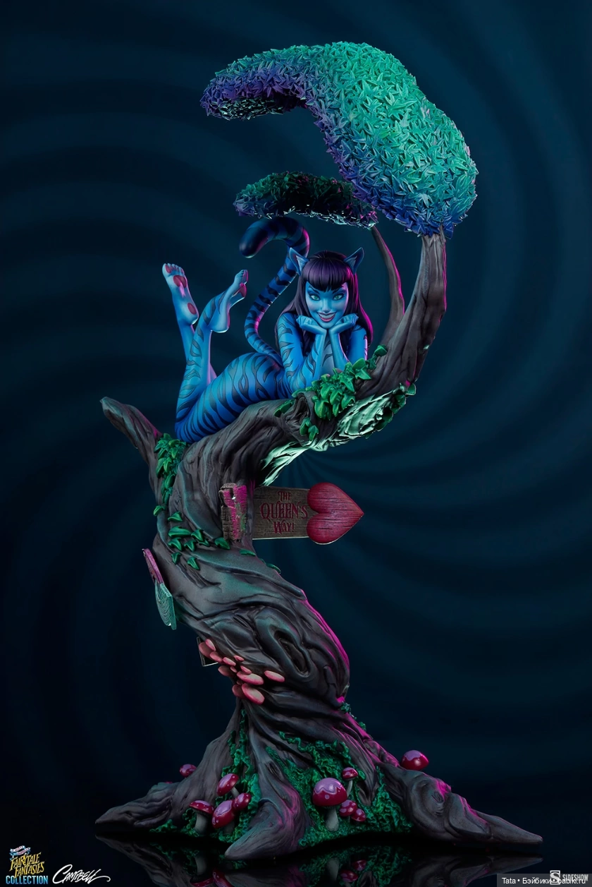 Sideshow - статуя Леди Чеширская Кошка (фото 6)