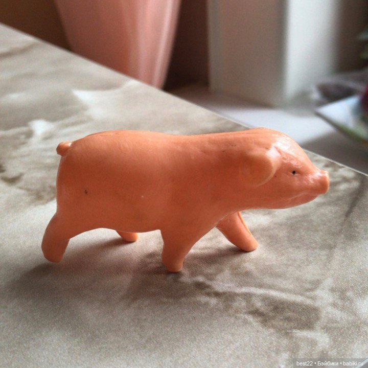 Карманный поросенок — Игрушки СССР и советского детства: резиновые (фото 4)