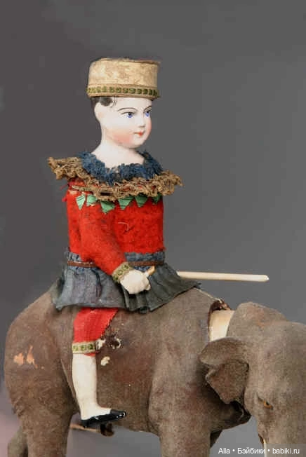 Наездник на слоне — Антикварные игрушки и домики: елочные украшения (фото 2)