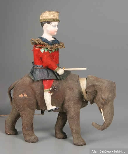 Наездник на слоне — Антикварные игрушки и домики: елочные украшения (фото 4)