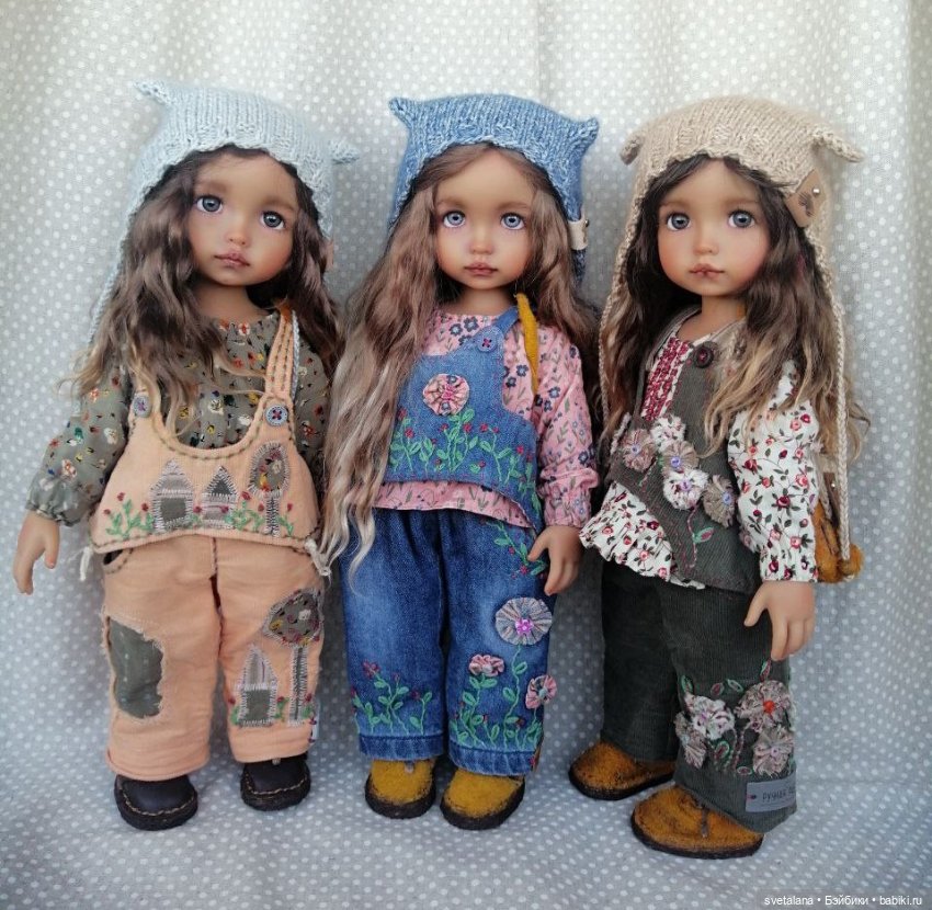 Мия,Олия и Лиля.Мои зимние девочки .ООАК куклы Max & Jessi (фото 2)