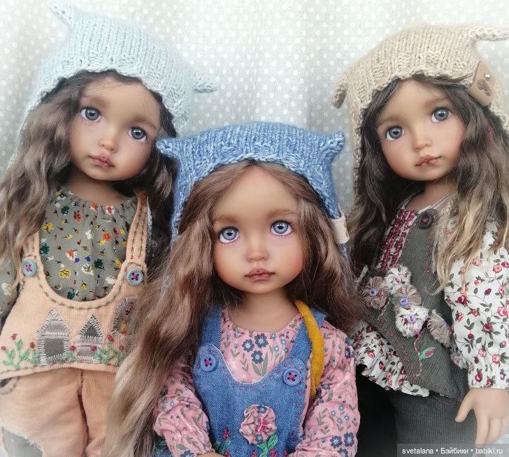 Мия,Олия и Лиля.Мои зимние девочки .ООАК куклы Max & Jessi