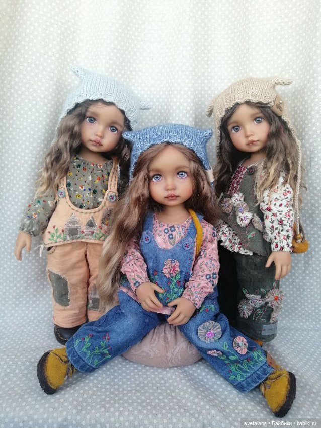 Мия,Олия и Лиля.Мои зимние девочки .ООАК куклы Max & Jessi
