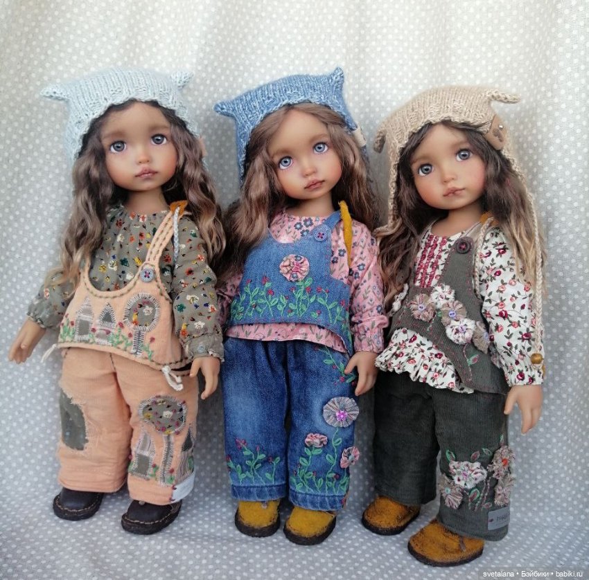 Мия,Олия и Лиля.Мои зимние девочки .ООАК куклы Max & Jessi (фото 3)