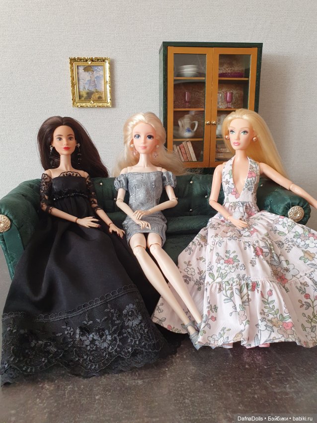 Изумрудный диван — Мебель для кукол и домиков: фото (фото 4)