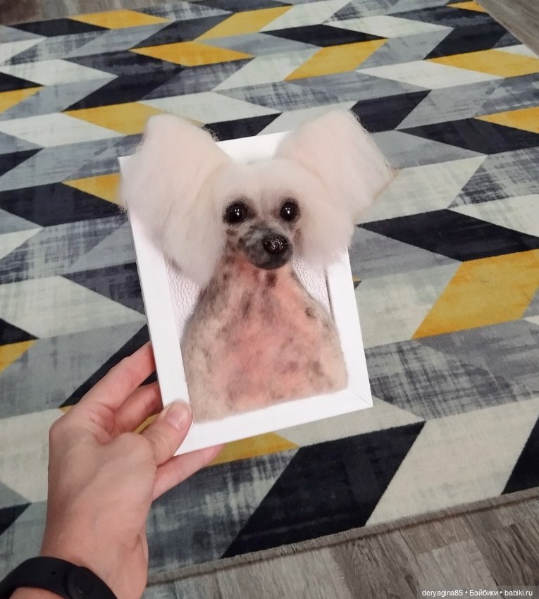 Портрет в процессе — Валяные игрушки из шерсти: сухое валяние