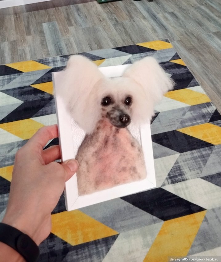 Портрет в процессе — Валяные игрушки из шерсти: сухое валяние