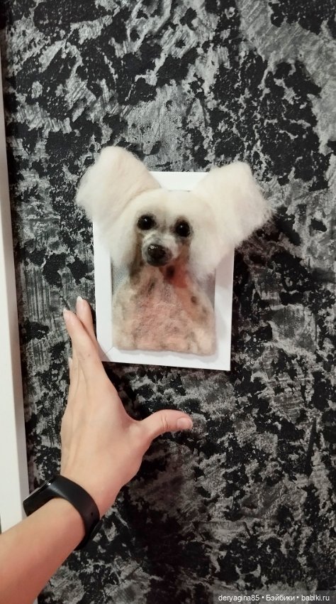 Портрет в процессе — Валяные игрушки из шерсти: сухое валяние